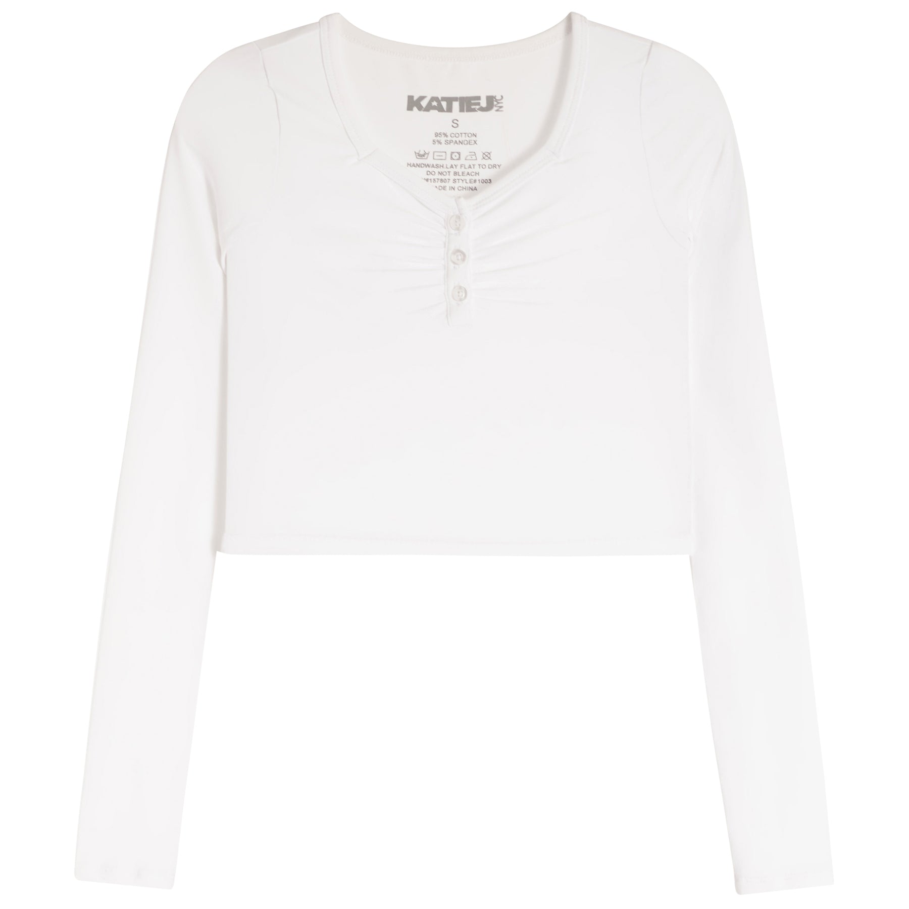 Keely Long Sleeve Henley Top - Denny's