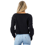 Kerry Solid Off Shoulder Sweatshirt - Denny's