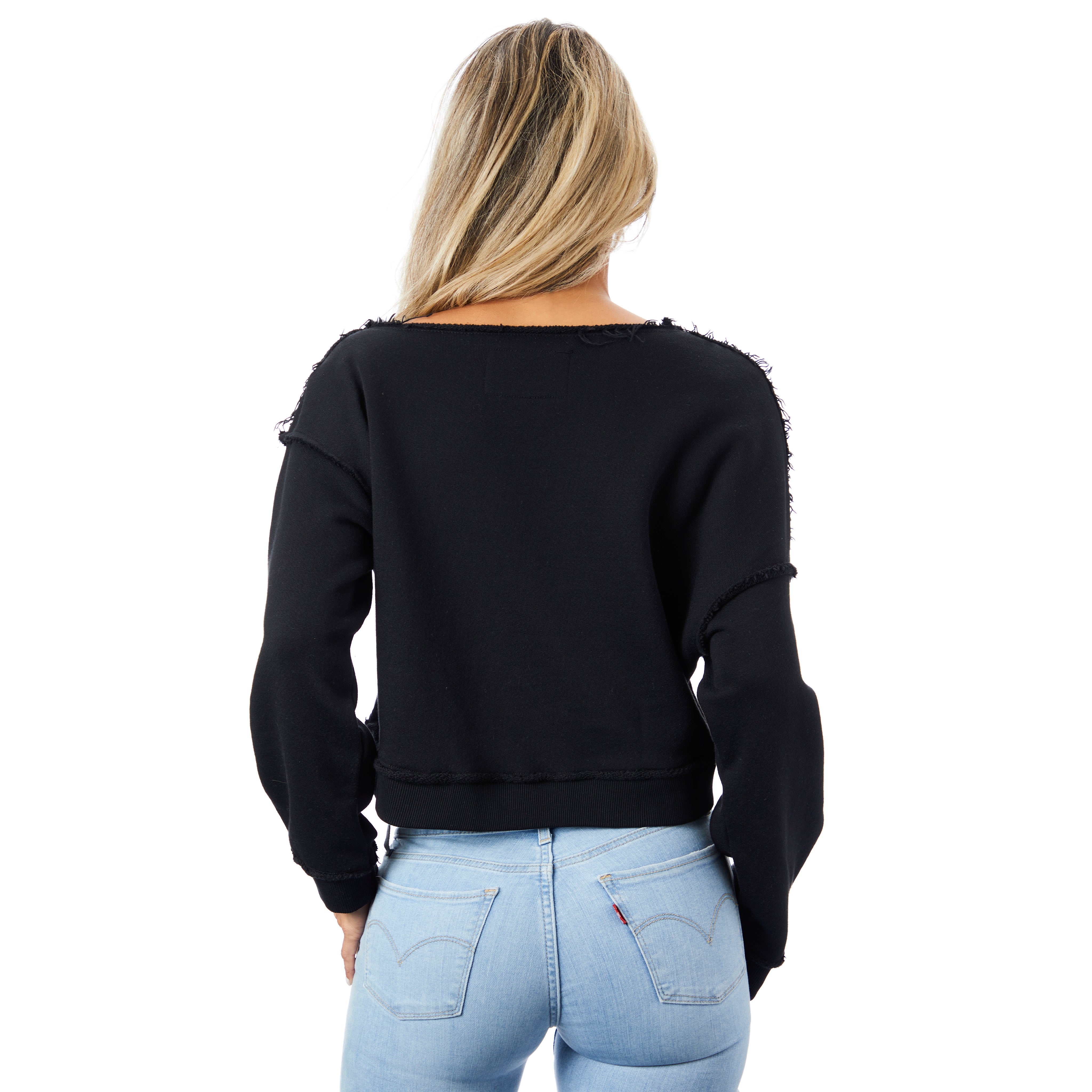 Kerry Solid Off Shoulder Sweatshirt - Denny's