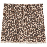 Leopard Rawedge Skort