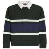 Heritage Stripe Polo Sweatshirt