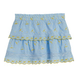 Allover Bow Ruffle Skirt