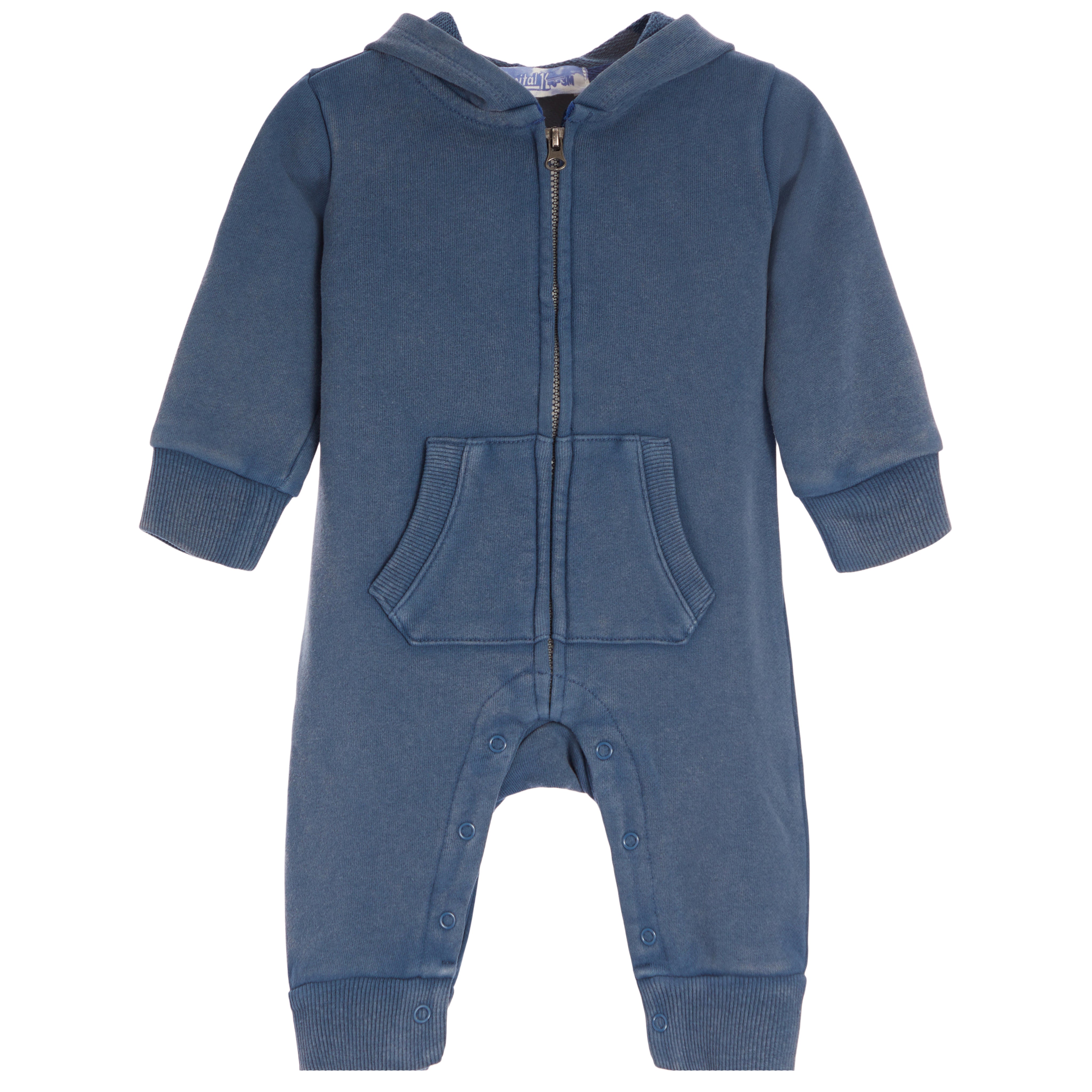 Acid Wash Hooded Coverall - Denny's