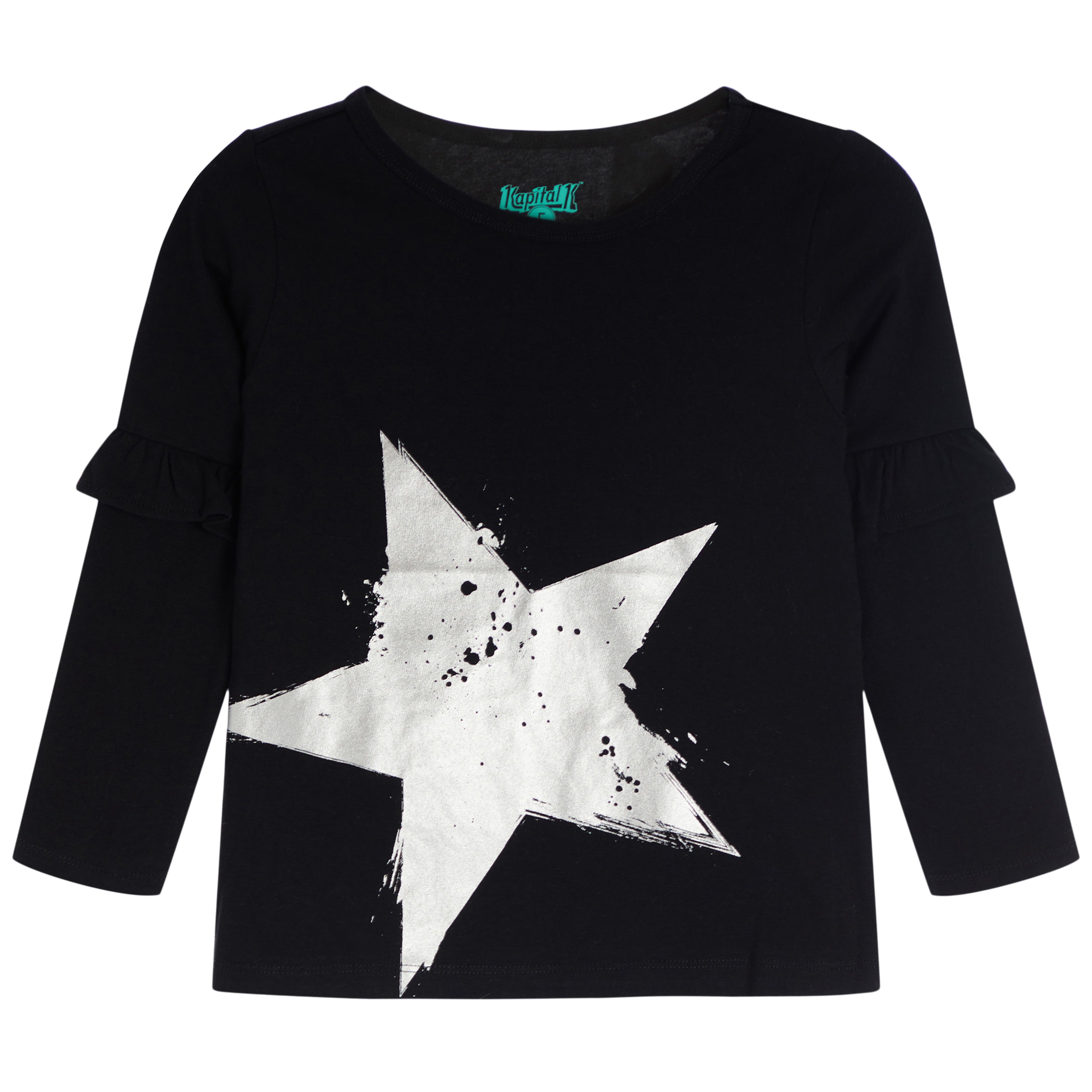Ruffle Sleeve Star Top - Denny's