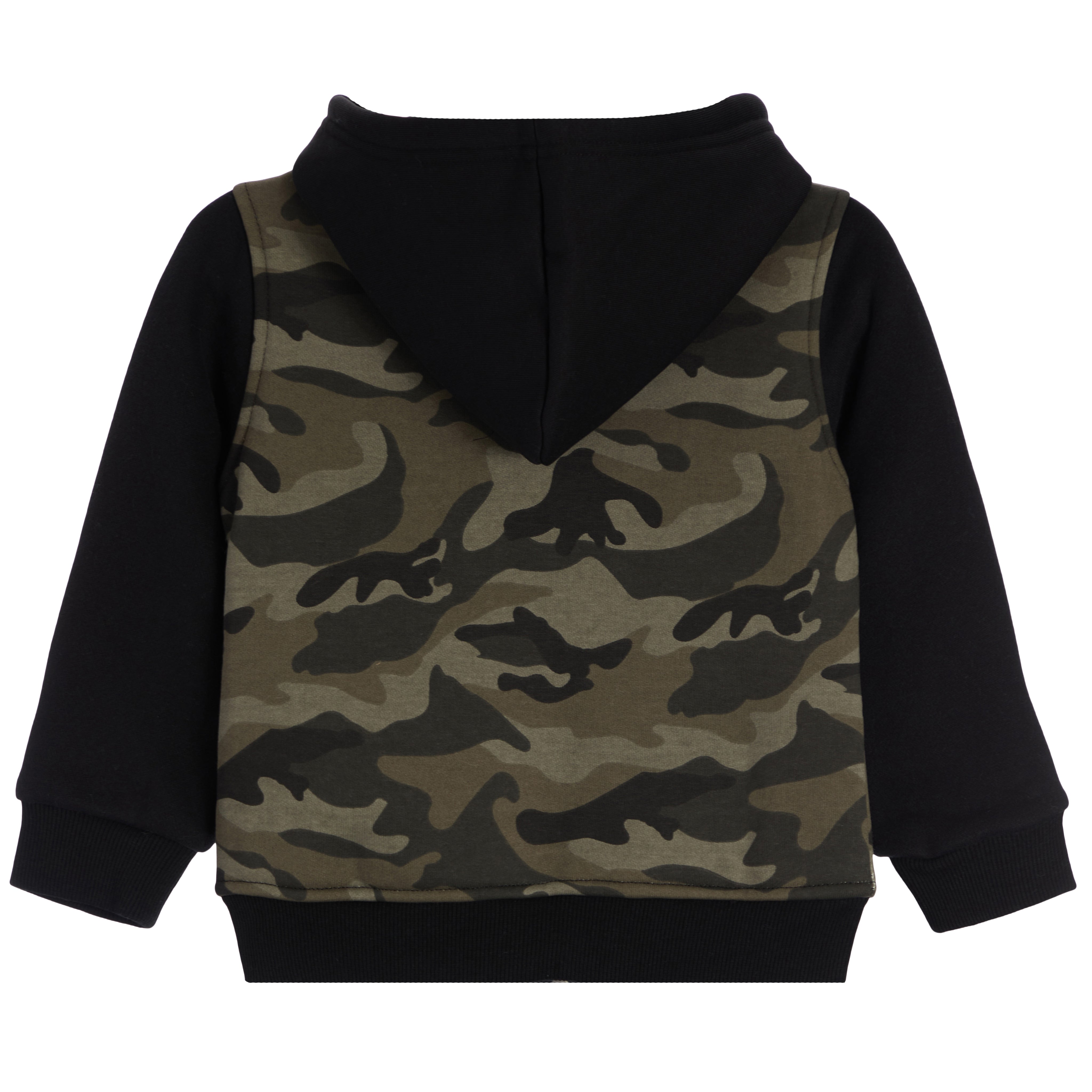 Camo Zip Sherpa Lined Hoodie - Denny's