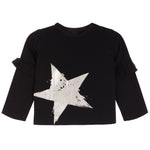 Metallic Star Ruffle Tee - Denny's