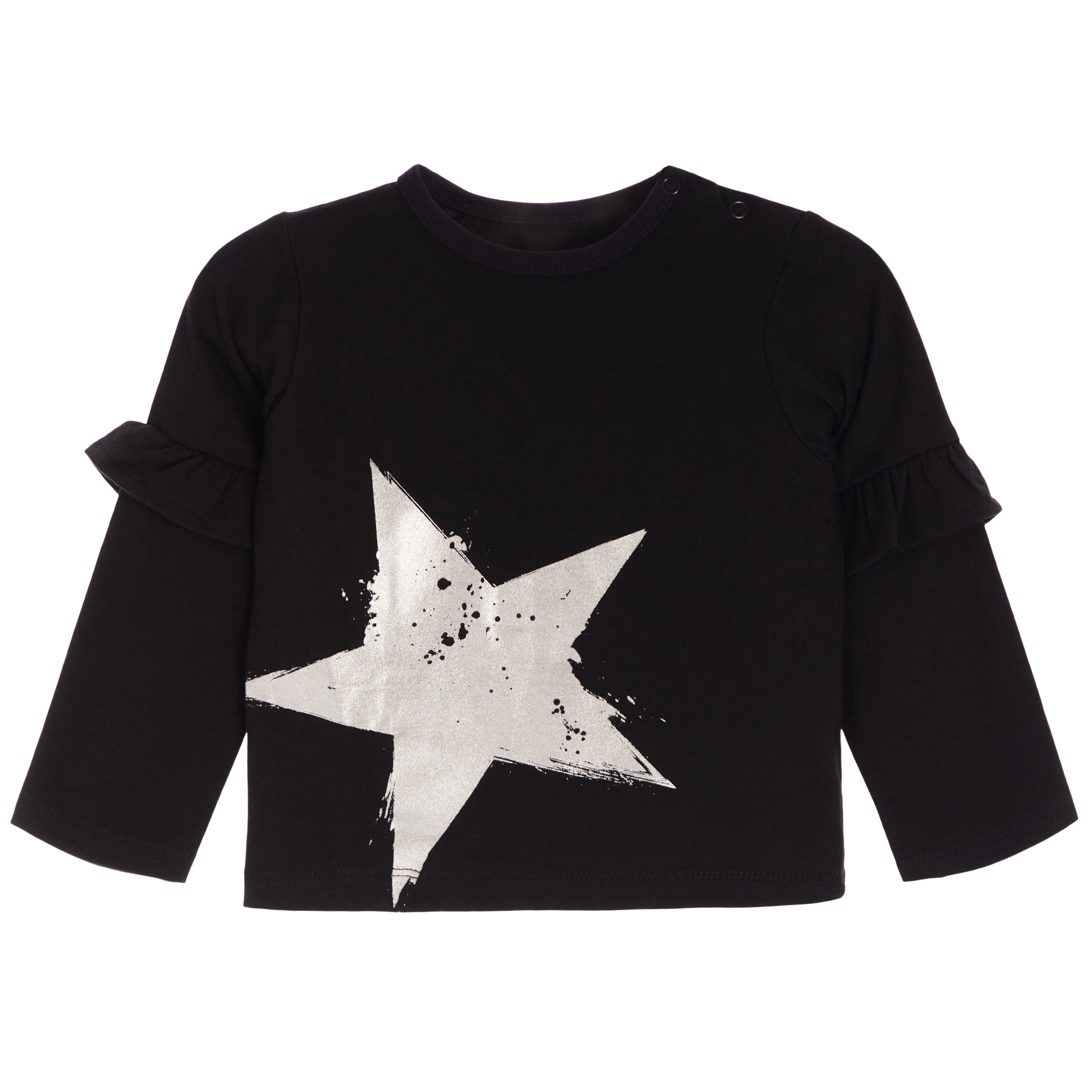 Metallic Star Ruffle Tee - Denny's