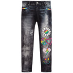 Distressed Denim Icon Leggings - Denny's