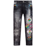 Distressed Denim Icon Leggings - Denny's