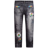 Distressed Denim Icon Leggings - Denny's