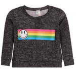 Smiley Stripe Hacci Sweatshirt - Denny's