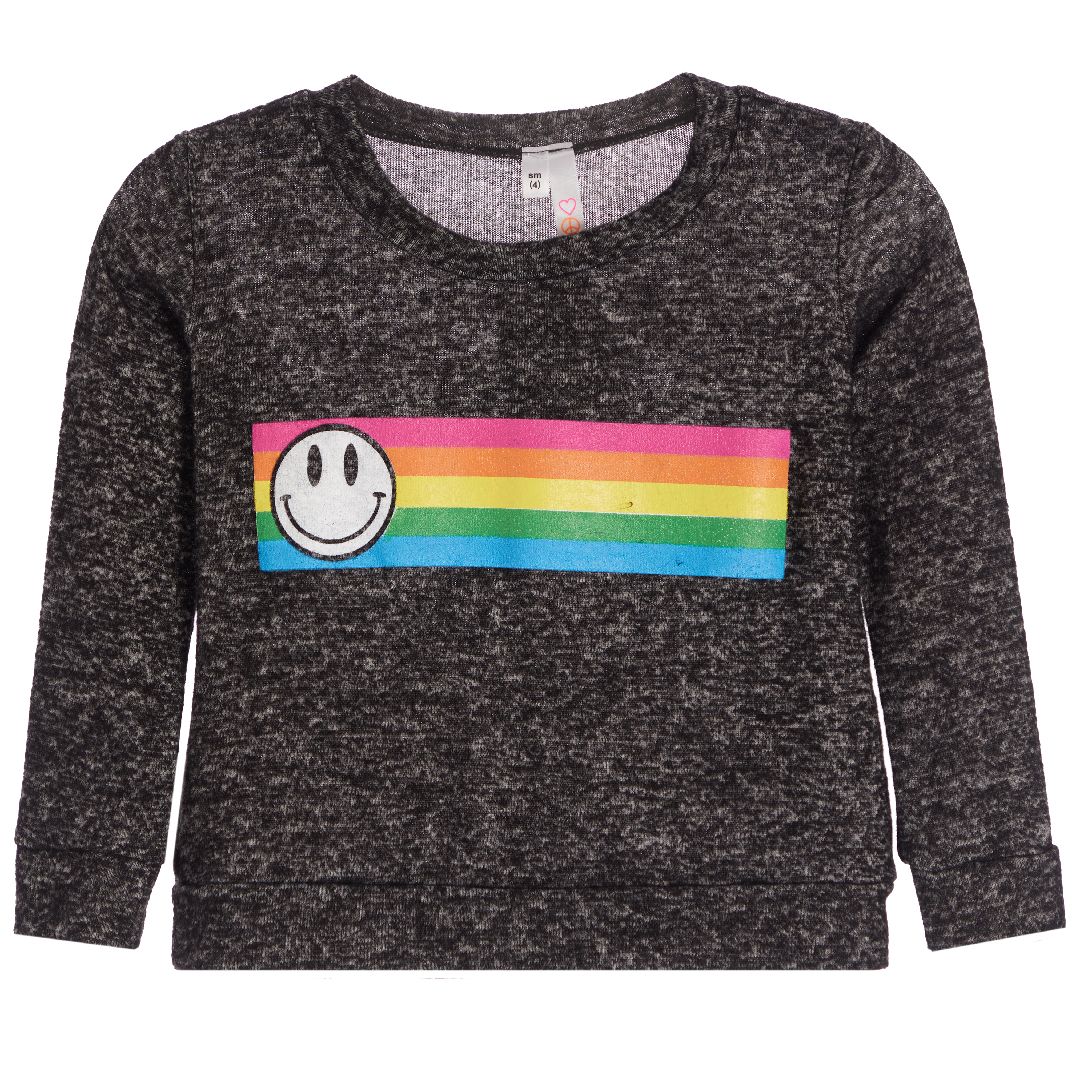 Smiley Stripe Hacci Sweatshirt - Denny's