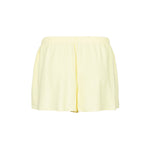 Light yellow shorts on a white background