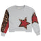 Leopard Red Star Sweatshirt - Denny's
