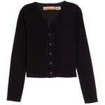 Ribbed Snap Button Cardi - Denny's