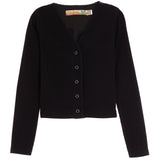 Ribbed Snap Button Cardi - Denny's