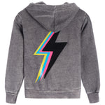 3D Plush Bolt & Star Zip Hoodie - Denny's