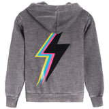3D Plush Bolt & Star Zip Hoodie - Denny's
