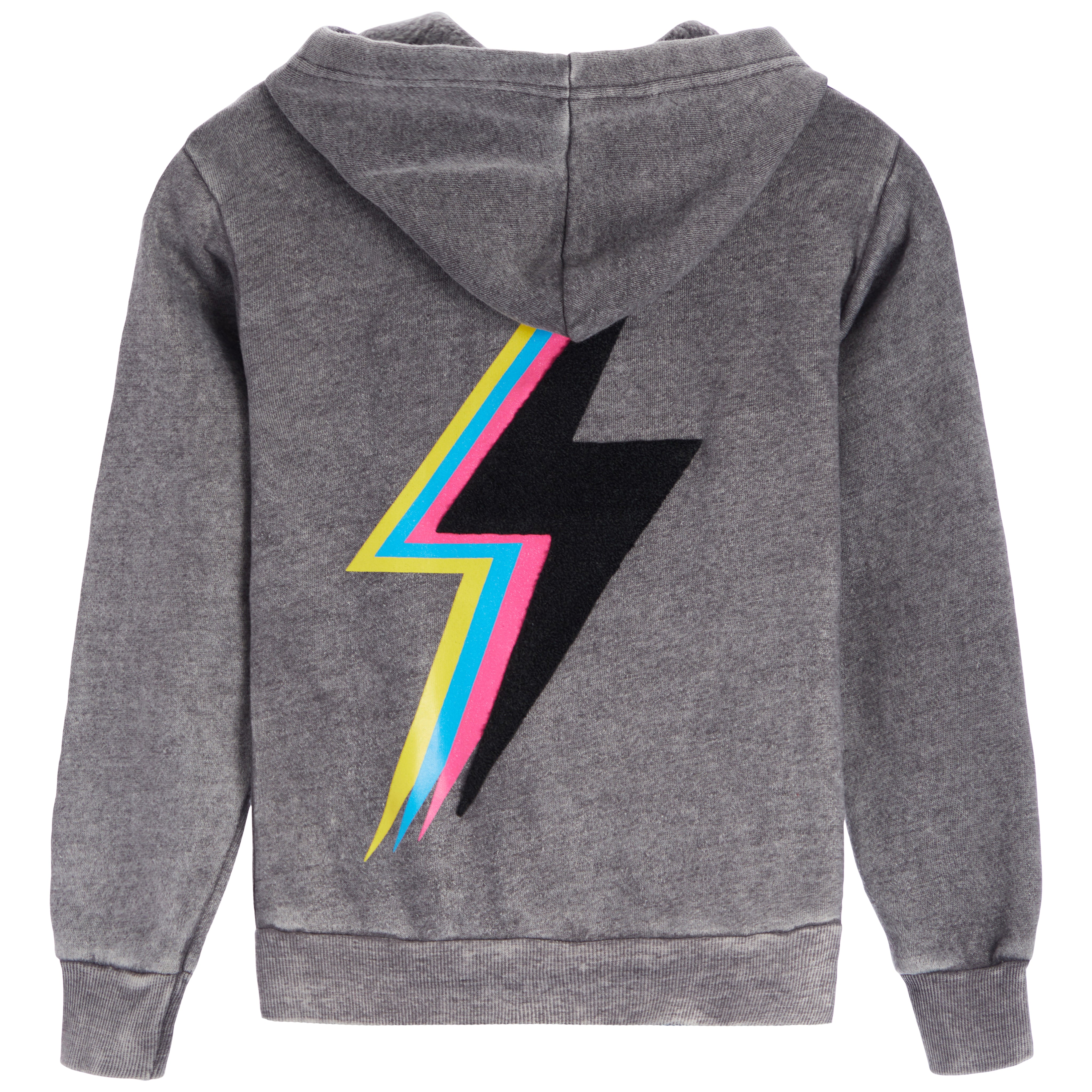 3D Plush Bolt & Star Zip Hoodie - Denny's