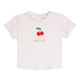 Short Sleeve Tee With Amour Cherry