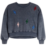 Allover Lightning Bolt Sweatshirt - Denny's