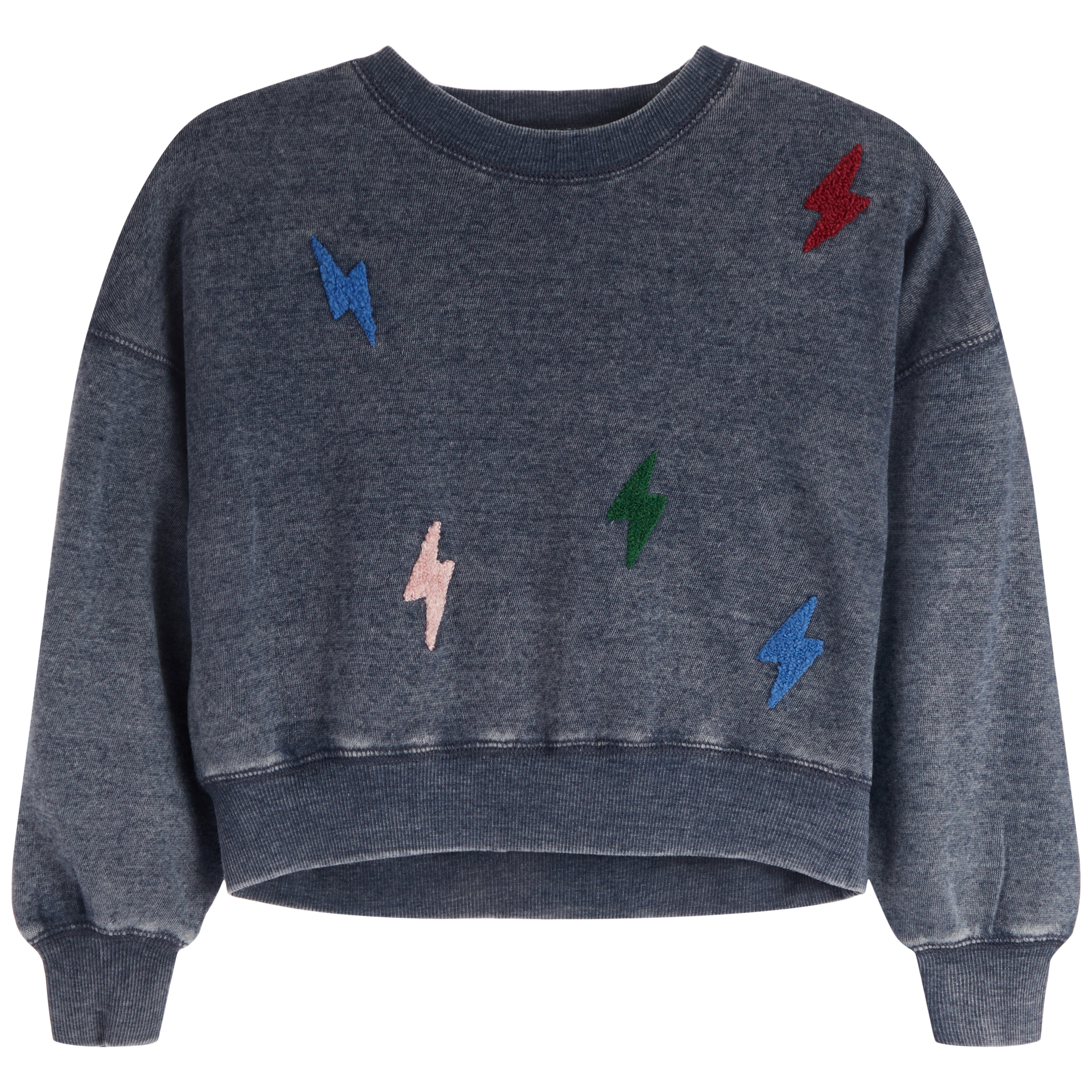 Allover Lightning Bolt Sweatshirt - Denny's