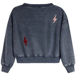 Allover Lightning Bolt Sweatshirt - Denny's