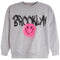 Drippy Brooklyn Smiley Oversized Sweatshirt - Denny's