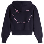 Smiley Embrodiery Zip Hoody - Denny's
