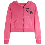 Drippy Heart Crop Zip Hoodie - Denny's