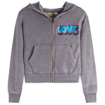 Love Heart Crop Zip Jacket - Denny's