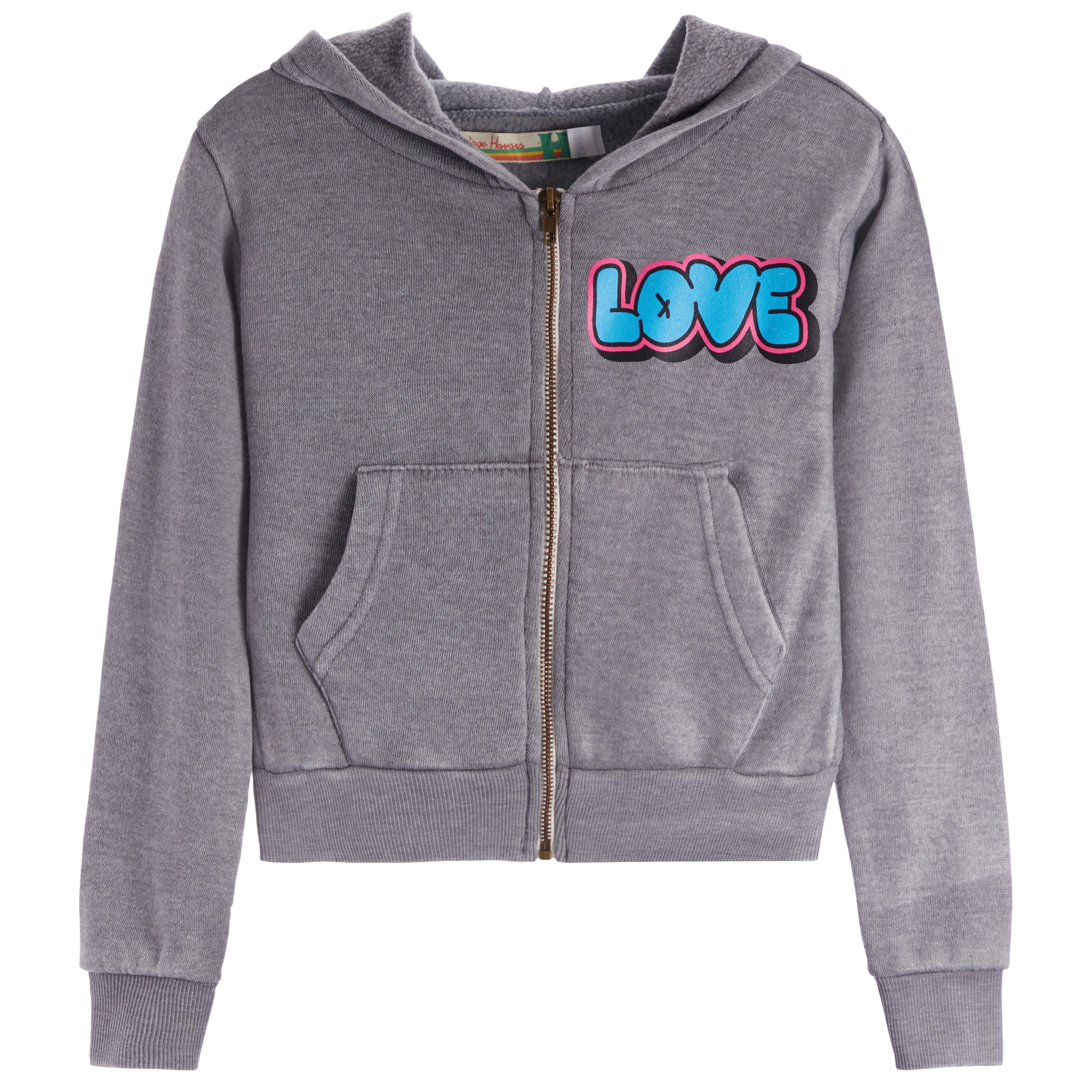 Love Heart Crop Zip Jacket - Denny's
