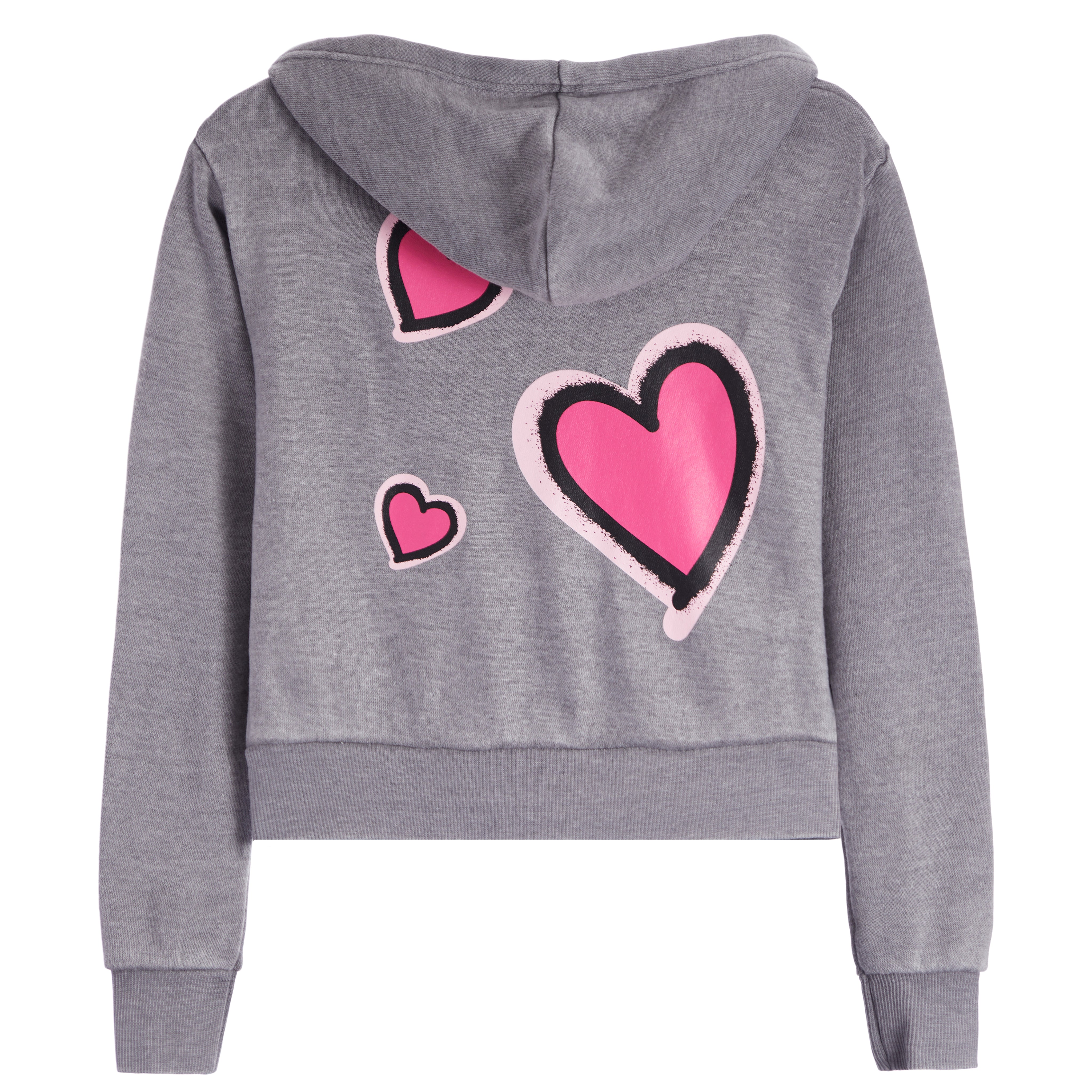 Love Heart Crop Zip Jacket - Denny's