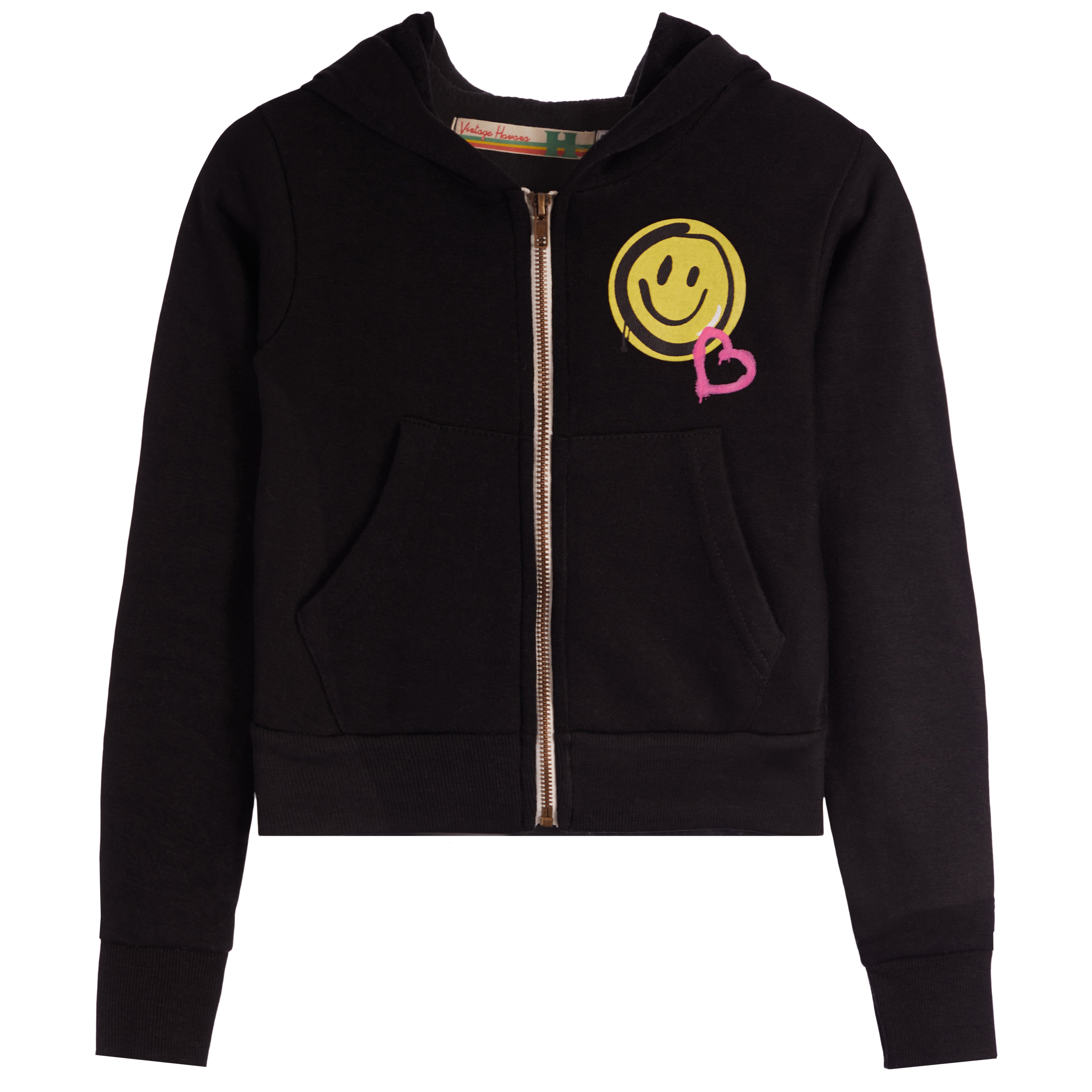 Crop Zip Smile Jacket - Denny's