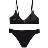 Solid Textured Bikini - Denny's