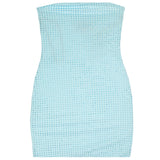 Krista Strapless Stone Dress - Denny's