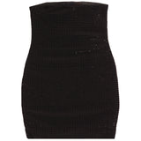 Krista Tube Dress With Allover Stones