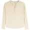 Long Sleeve Ribbed Henley - Denny's