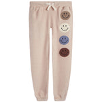 Fleece Jogger With Smiley Patches - Denny's