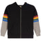 Rainbow Stripe Colorblock Zip Hoodie - Denny's