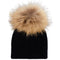 Knit Fur Pom Baby Hat - Denny's