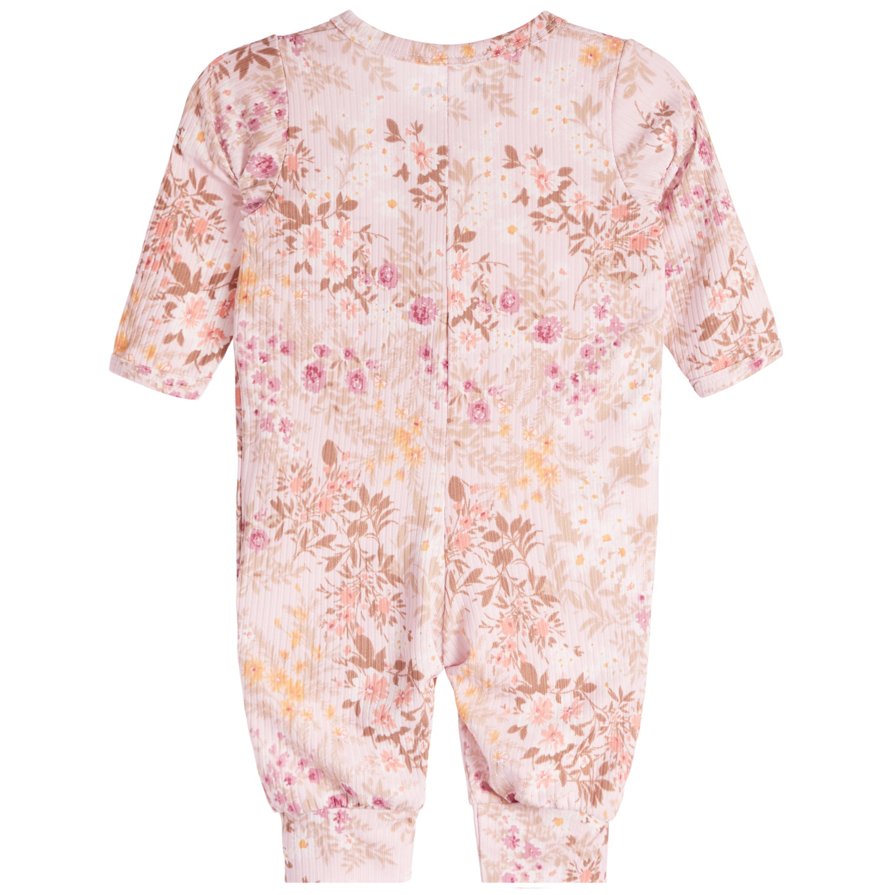 Floral Ruffle Rib Union Suit - Denny's