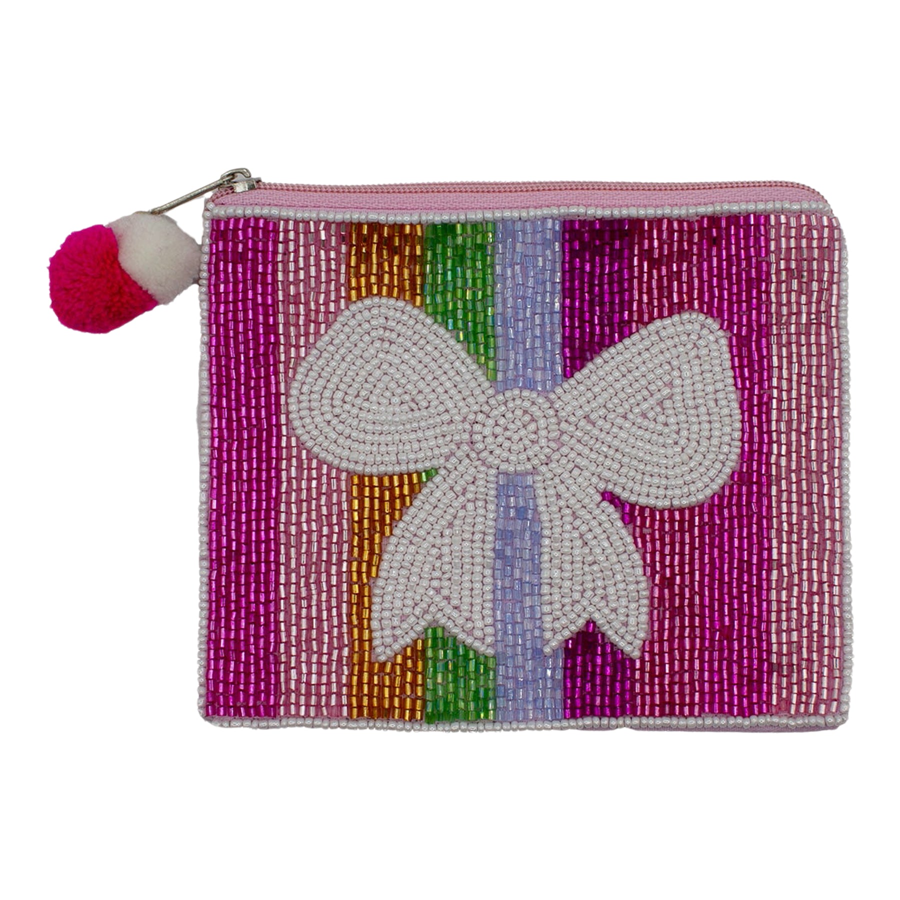Bow Beaded Coin Pouch - Denny's