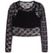 Lacey Long Sleeve Lace Top - Denny's