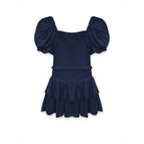 Lainey Puff Short Sleeve Smock Dress - Denny's