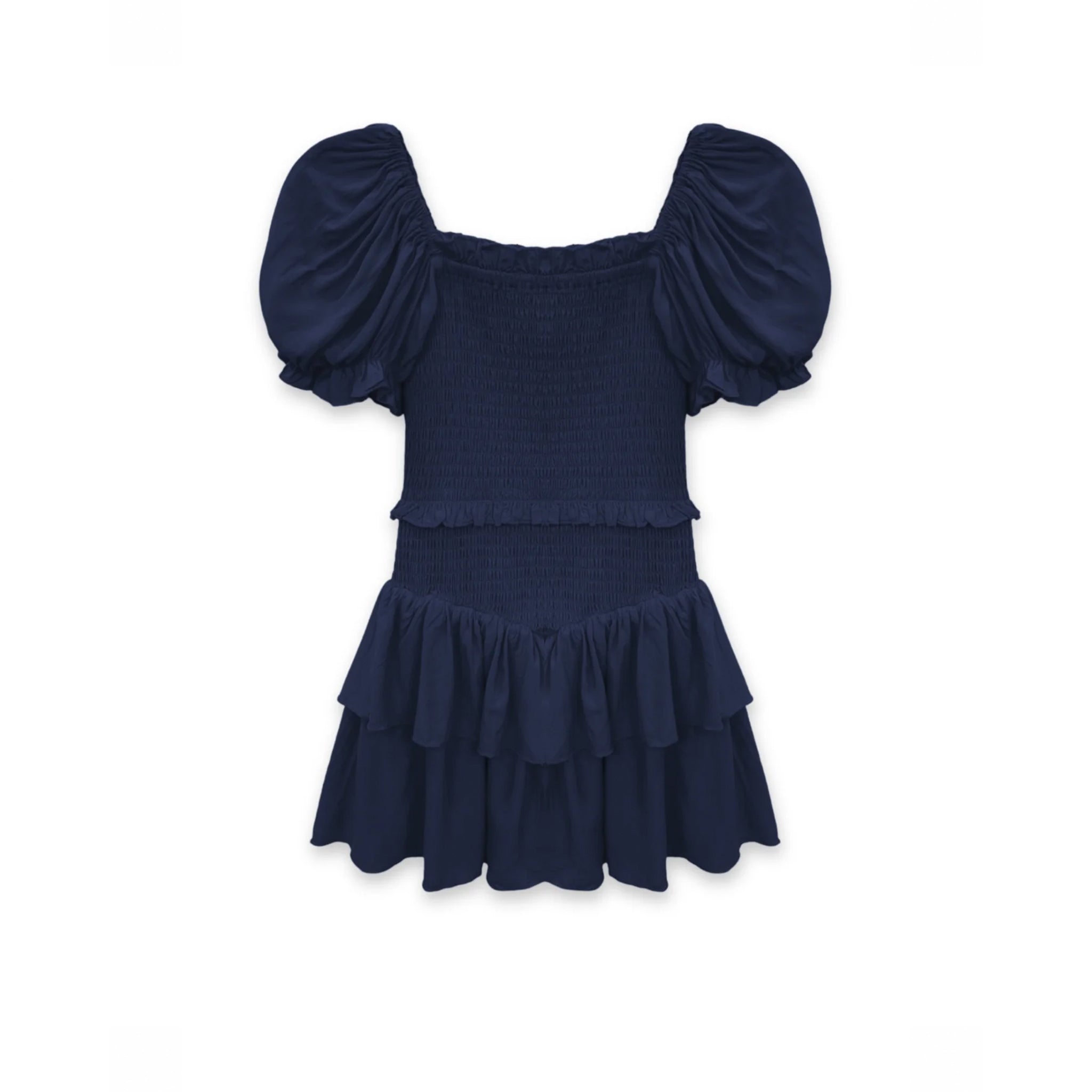 Lainey Puff Short Sleeve Smock Dress Denny's X Lester's Lainey Puff Short Sleeve Smock Dress Denny's X Lester's