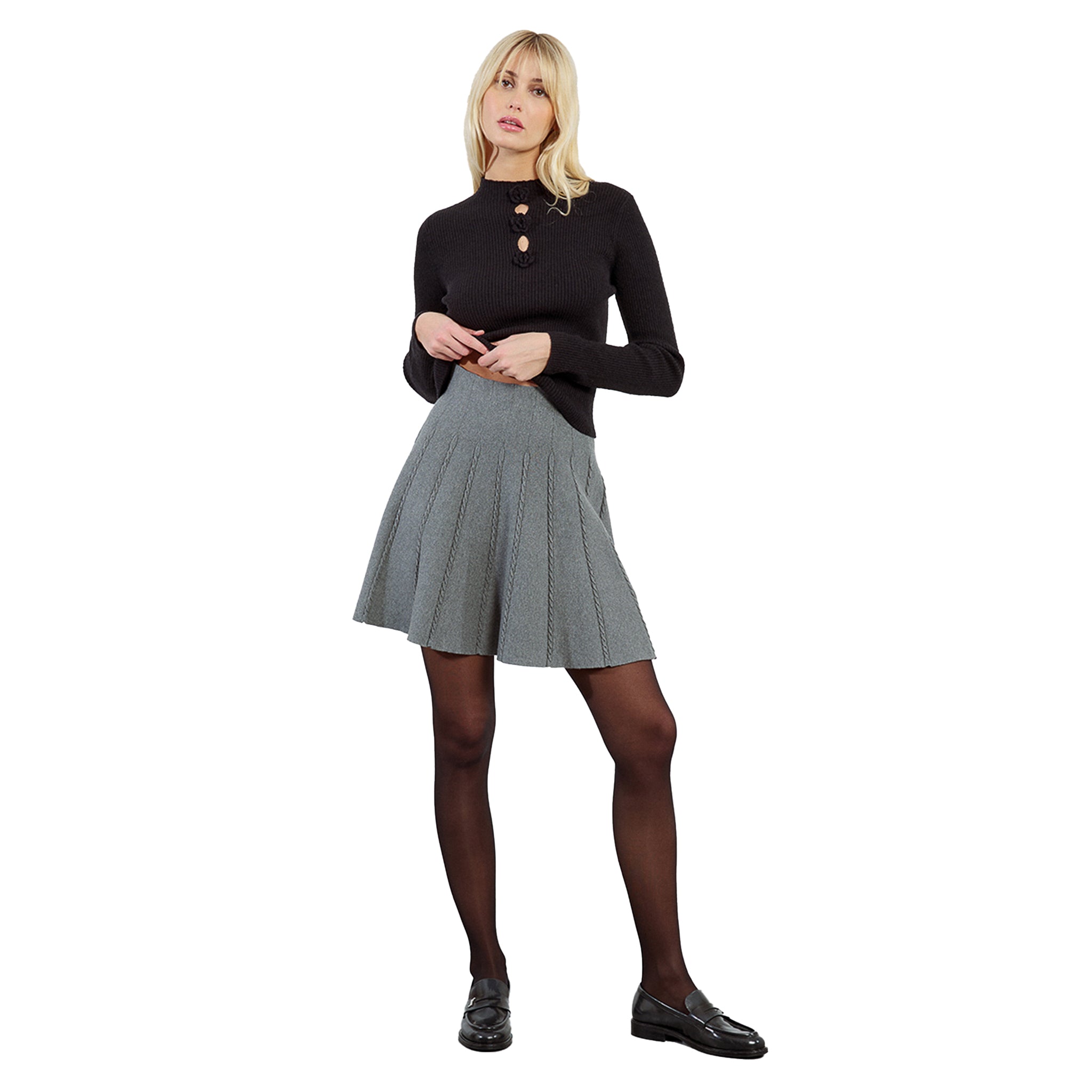 Knit A-line Skirt - Denny's