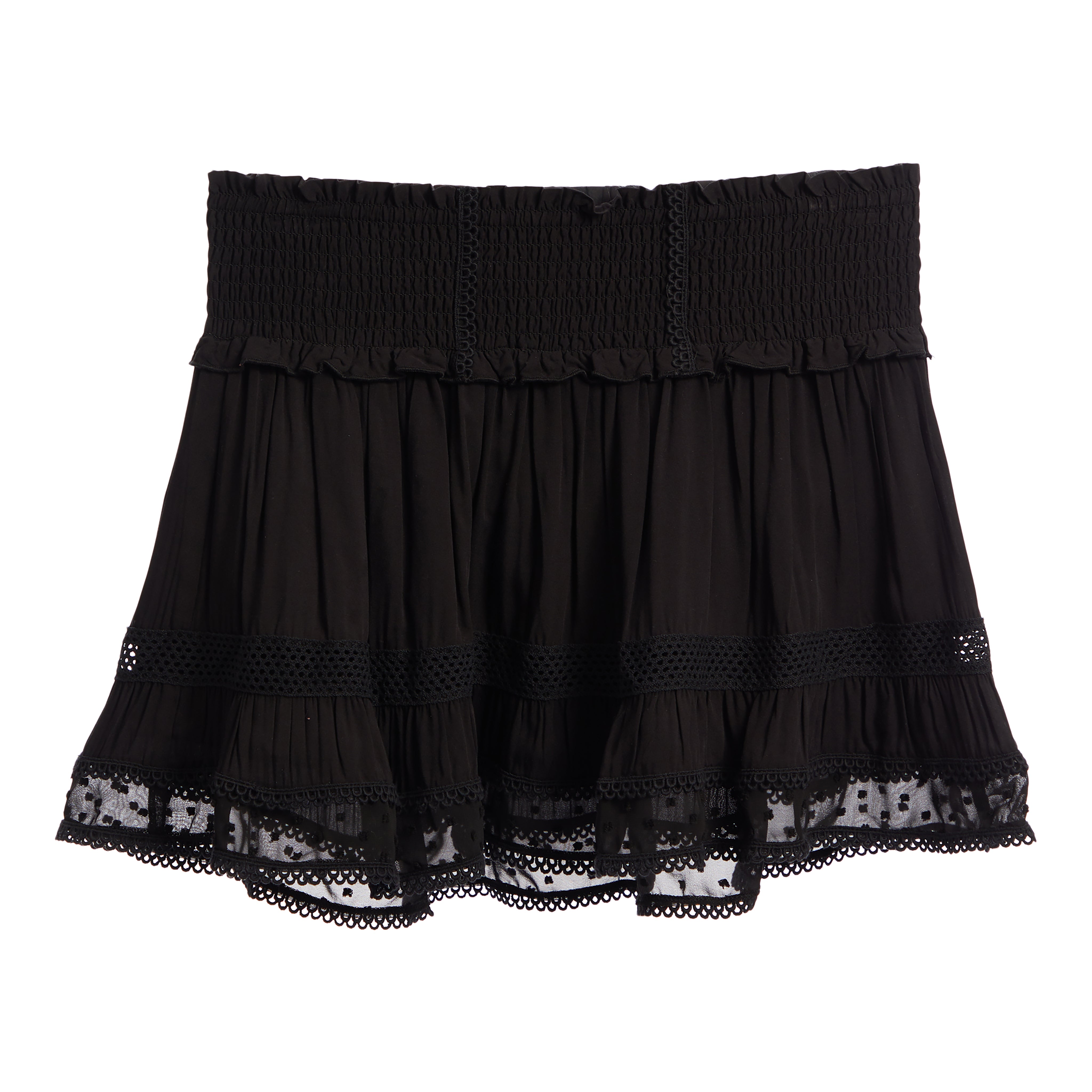 Lara Lace Trim Mini Skirt - Denny's