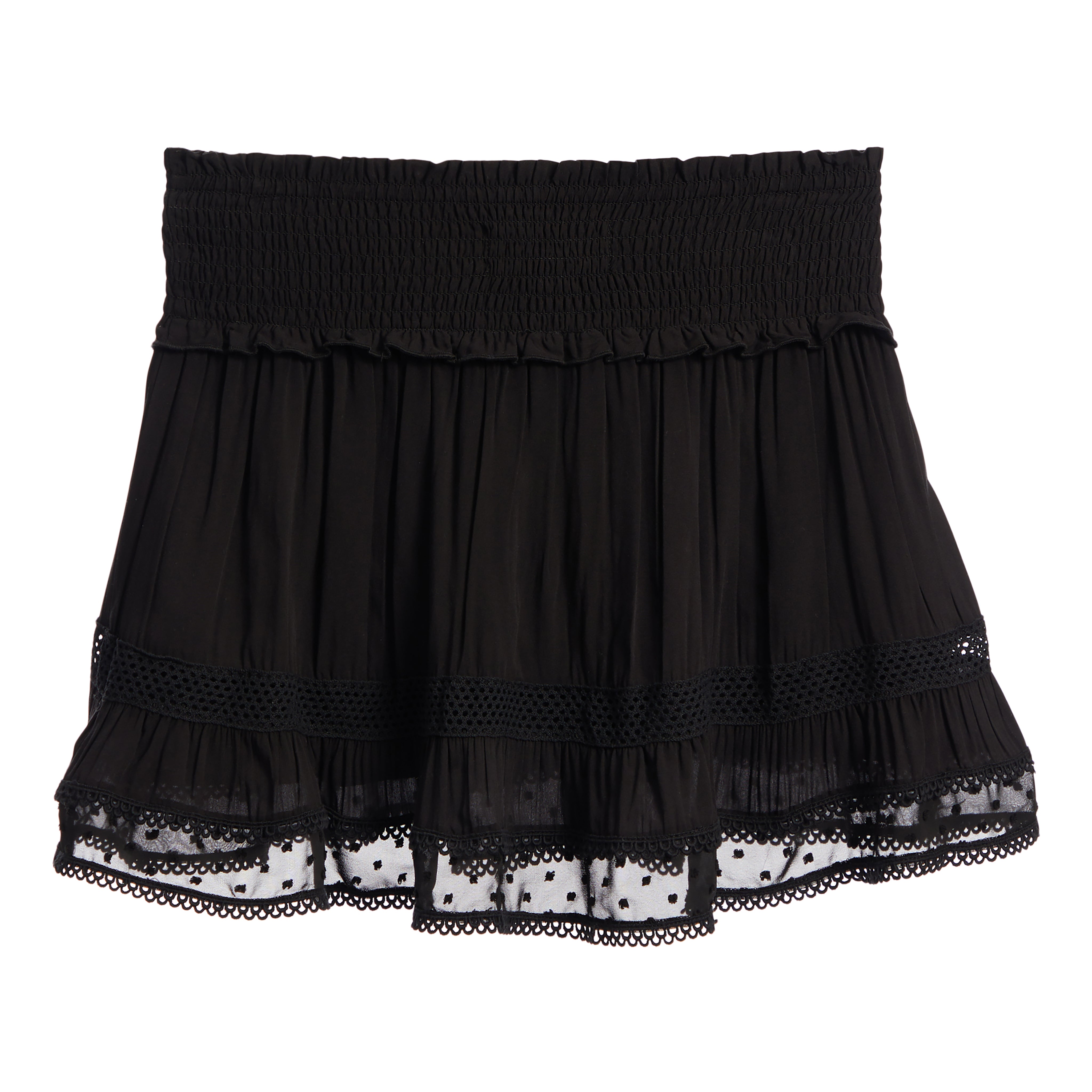 Lara Lace Trim Mini Skirt - Denny's
