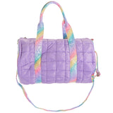 Quilted Lavender Shimmer Duffle - Denny's